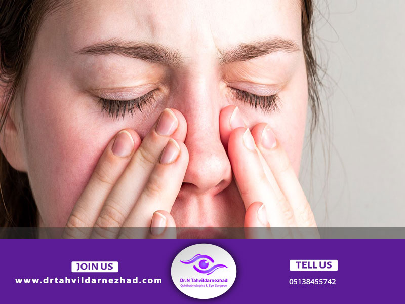 فرو رفتگی حدقه چشم به دلیل عفونت های سینوسی
